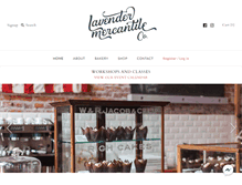 Tablet Screenshot of lavendermercantile.com